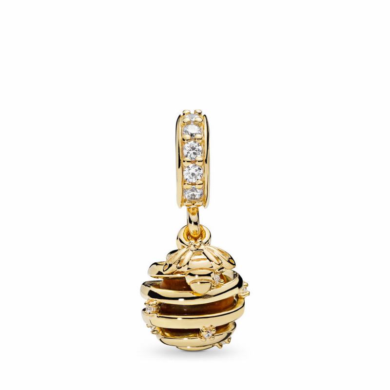 Pandora Australia Shine™ Sweet As Honey Dangle Charm - 18ct Gold Plated | CUXSYL761